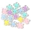 Cor Doce Trevo de Quatro Folhas Transparente Cor Interna Contas Meio Contas DIY Corda de Cabelo Infantil Corrente de Celular com Contas Pingente de Carro Acrílico