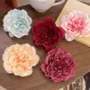 Pinza para el cabello con flor de peonía antigua de alto valor, nueva, con clip lateral de hada, tocado con flores, accesorios de ambiente, accesorios para el cabello con foto