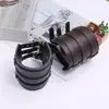 Accesorios populares transfronterizos Nuevo brazalete punk de cuero de vaca europeo y americano Brazalete de motocicleta exagerado de personalidad Brazalete ancho de cuero para hombre