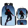 Liberación Rápida Transfronteriza Spider-Man Spider-Man Mochila Escolar Estudiante Niños Bolsa Escolar Periférica Bolso Escolar de Hombro Juego de Tres Piezas