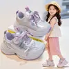 Zapatos Deportivos Ligeros para Niñas 2026 Nuevo Estilo Niños Versión Coreana Suela Gruesa Zapatos Papá Niña Suela Suave Antideslizantes Zapatos para Correr Modernos
