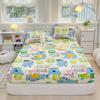 Colcha Dust Cover Estudante Dormitório Cama Cover Four Seasons Algodão lavado Uma peça Colchão Capa protetora Capa de cama Conjunto de três peças