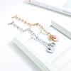 Revista de Moda Europeia e Americana Love Diamond Joias Elegantes Pulseira de Personalidade fecho ot Estilo Coreano Elegante Pulseira Feminina