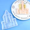 Em estoque atacado único castelo artesanal molde de gotejamento diy cozimento decoração do bolo molde artesanal molde de silicone caseiro