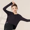 Traje de Dança Feminino Traje de Prática de Dança Moderna Solto Diário Manga Longa Adulto Outono e Inverno Novo Estilo Traje de Dança Dança Clássica Top