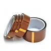 Fita Pet Gold Finger Resistente a Altas Temperaturas 0,05mm de Espessura Marrom Fita de Mascaramento Silicone Fita Isolante para Bateria de Lítio Sem Resíduos