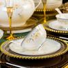 Nova tigela de talheres de cerâmica chinesa e pauzinhos terno Presente Doméstico Jingdezhen Bone China Tigela e Prato Combinação Conjunto Completo Caixa de Presente Atacado