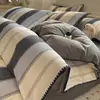 Conjunto de Roupa de Cama de Algodão Escovado de Alta Qualidade para Quarto Principal, Conjunto de Quatro Peças, Lençol e Capa de Edredom Espessos e Amigáveis à Pele para Outono e Inverno, Roupa de Cama Simples de Algodão Puro