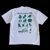 Camiseta Vintage com Estampa de Panqueca LeTTer Algodão Clássico Masculina