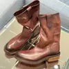 Estilo Dulce Fresco Picante de Chica~2026 Otoño/Invierno Nuevas Botas Amarillas Grandes Botas de Trabajo Botas Martin Botas Vaqueras Occidentales para Mujer Botas Cortas de Motociclista