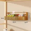 Estante de almacenamiento para dormitorio, cesta colgante de mesita de noche, cesta de almacenamiento para litera de dormitorio, herramienta de almacenamiento colgante tipo gancho montada en la pared