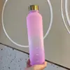 Caneca Amazon 1000ml Cor Gradiente Fosca PC Copo de Água para Esportes ao Ar Livre Alto Valor de Cor Copo de Água Simples