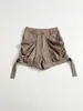 2026 Estilo Europeu Verão Nova Roupa Feminina Cor Sólida Cintura Média Plissado Shorts Casuais Calças Femininas Retro Versátil Fashion