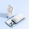 Cargador inalámbrico magnético de carga rápida transfronterizo con cable incorporado, power bank de 20000 mAh, soporte, fuente de alimentación móvil de súper gran capacidad