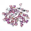 Cuentas de cristal con baño de color base de mariposa con agujero central de 8 MM, accesorios para joyería DIY, pendientes, collar, pulsera, material de accesorios