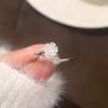 Plata esterlina s925 moda estilo Chanel anillo índice rosa ajustable de alta calidad anillo floral venta al por mayor de fábrica