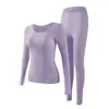 Roupa Íntima Tingmei Camélia Outono/Inverno com Ácido Hialurônico para Realçar a Pele Feminina, Sem Costura, Quente, Modeladora e que Valoriza a Silhueta