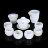 Copa Maestra de Vidrio de Jade Blanco Copa Individual Taza de Té Personal Juego de Té Kung Fu Taza de Té para el Hogar Venta al por Mayor