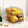 Tigela de Frutas Multicamadas para Casa, Cesta de Frutas para Mesa de Centro da Sala de Estar, Prato de Exibição para Armazenamento de Lanches Doces na Mesa de Jantar
