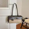 Bolso tipo Baguette de Diseño Único para Mujer 2026 Nuevo Vintage Versátil Bolso de Mano Bolso de Hombro con Bordado de Diamantes Bolso de Axila