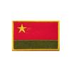 Pegatinas de tela con bandera roja de cinco estrellas con velcro bordado, insignias, banderas, ropa, pegatinas decorativas, parches para brazaletes, pegatinas de costura en stock