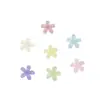 Nova Joia para Nail Art de Flor de Cinco Pétalas Coloridas Florais Exquisitos Pequenos Frescos Gelo Transparente Decorações de Unha Usáveis Atacado