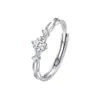 Plata de Ley 999 Amor por Esta Vida Anillos a Juego para Pareja Anillos de Plata Pura Lujo Ligero Sensación de Alta Gama Anillos para el Dedo Regalo para el Festival Qixi Día de San Valentín