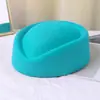 Boina de Lã com Laço Estilo Retrô Francês Chapéu Feminino Outono e Inverno Faixa de Performance Balcão Chapéu de Aeromoça Atacado