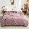 Novo Estilo Cor Sólida Corte Flor Lã Coral Manta Presente, Venda Direta da Fábrica, Manta de Flanela Lã de Leite, Macia