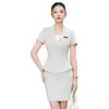 Conjunto de Traje de Moda de Verano 2026 para Mujer, Corte Delgado, Traje de Falda Profesional para el Trabajo para Empleados de Joyería