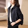 Casaco Curto Shanli Dadi Nova Primavera e Outono Estilo Pequeno Fragrante para Mães de Meia-Idade Estilo Ocidental Jaqueta Casual Pequena Top Feminino