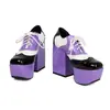 Tallas 36-48, Zapatos de Moda para Mujer para Todas las Estaciones, Plataforma Impermeable, Tacones Ultraltos, Zapatos Bajos de Piel, Zapatos de Mujer con Cordones y Tacón Cuadrado