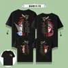 China Ópera de Pekín Maquillaje Facial Ropa Familiar 2023 Nueva Ropa de Verano Familiar para una Familia de Tres o Cuatro Camisetas Algodón Puro Manga Corta Moderno