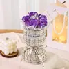 Pequeño Ramo de Flores de Jabón de Rosas Fragantes para Niñas, Ramo de Regalo para el Día de San Valentín, Venta al por Mayor Transfronteriza, Regalo para Novia