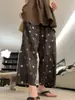 Pantalones de pijama de pierna ancha con lunares estilo japonés para mujer, verano 2026, pantalones casuales holgados talla grande, versátiles para casa y para salir