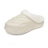 Pantuflas de Algodón Impermeables Tipo Capullo XinXuanWinter para Interiores/Exteriores, Antideslizantes, Cálidas, Esponjosas