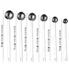 Cuchara medidora de acero inoxidable 304 con escala para medir café, 15 ml/30 ml, mango largo, para sazonar, dispensar polvo, hornear y uso doméstico
