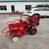 Cosechadora de maíz en miniatura de una sola hilera, autopropulsada y portátil, con surco y arranque eléctrico diésel.