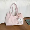 Popular bolsa de mano tote para mujer 2026 de comercio exterior con lunares, gran capacidad, transfronteriza, casual, relajada, para estudiante universitario, para ir al trabajo, al hombro