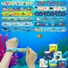 Pulseiras de Encaixe Oceano para Crianças Transfronteiriças, Pulseiras Decorativas de Tubarão Animal de Encaixe, Pulseiras de Bater para Festa de Festival