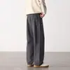 Pantalones Casuales para Hombre 2026 Otoño Nuevo Bolsillo con Cremallera Pierna Recta Pantalones Largos Versátil Casual Color Sólido Americano Peso Pesado