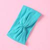 Accesorios para el cabello para niños europeos y americanos, diadema de fontanela para bebé, diadema plisada hecha a mano, banda para el cabello de bebé de nailon elástico súper suave