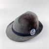 El Más Vendido de Amazon Gris Jaspeado Cuerda de Tres Líneas Promoción del Carnaval Oktoberfest Alemán Sombrero de Fieltro con Plumas al por Mayor