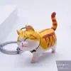 Llavero de Gato Realista Más Vendido Transfronterizo Dibujo Animado Lindo Mascota Muñeca Colgante Llavero Decoración de Bolso Regalo Al Por Mayor