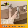 Sapatos Mary Jane Quadrados Exquisitos com Fivela de Strass Estilo Francês para Mulheres, Novo Modelo Primavera 2026, Sapatos com Fivela de Tira Única, Sapatos Elegantes com Salto Grosso