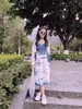 Falda Característica Dali, Vestido Suspendido Dulce Estilo Étnico Hecho a Mano, Nuevo Casual de Verano Teñido Anudado en la Cintura y Otros