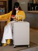 Maleta de Equipaje con Marco de Aluminio y Cerradura de Combinación Robusta, de 24 Pulgadas para Mujeres y Hombres, Maleta de Viaje de Cuero de Cabina de 20 Pulgadas, de 26 Pulgadas