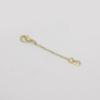 Cadena de extensión para collar y pulsera con cierre de hebilla de langosta de oro de 14/18 quilates que conserva el color, accesorios de joyería hechos a mano.