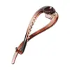 Pinza de Agarre de Perla Marrón Simple Nueva Horquilla Retorcida para Mujer Pinza de Tiburón DIY Accesorios para el Cabello de Mujer