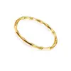 Pulseira moderna e nova para exportação, em aço inoxidável com banho a vácuo 18k, com dez diamantes e design aberto em formato de prego